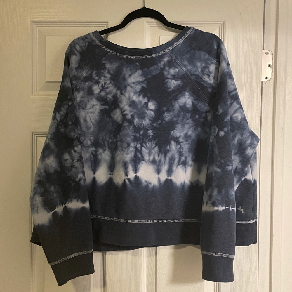 JoyLab sweater sweatshirt tie-dye blue